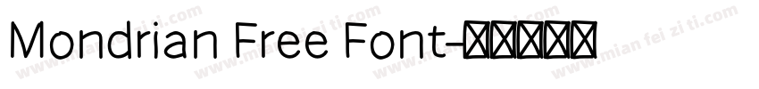Mondrian Free Font字体转换